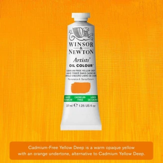 Winsor & Newton 37ml Artists Oil Series 4 Cadmium Free Yellow Deep