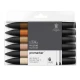 Winsor & Newton 6 Μαρκαδόροι Promarker Χρώμα Δέρματος Set 2