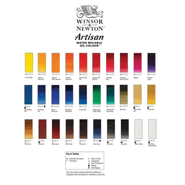 Winsor & Newton 37ml Λάδι Νερού Artisan Series 1 Lamp Black