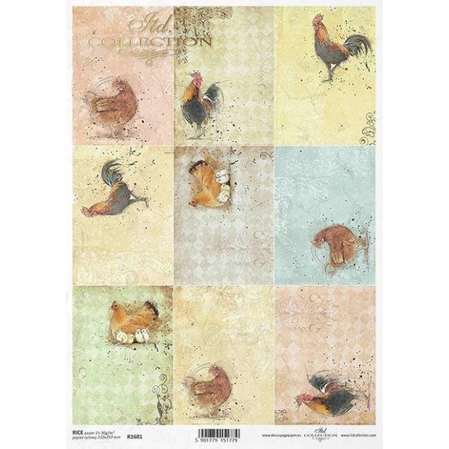 Itd. Collection Ριζόχαρτο Decoupage Πασχαλινό A4 (21x29,7cm) Easter -Little Pictures