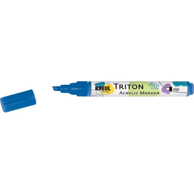 Kreul Triton Ακρυλικός Μαρκαδόρος Πλακέ 1-4mm Μπλέ Κοβαλτίου