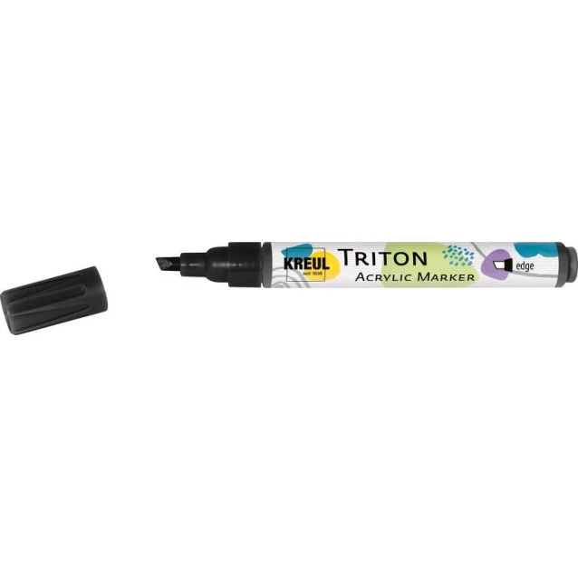 Kreul Triton Ακρυλικός Μαρκαδόρος Πλακέ 1-4mm Μαύρο