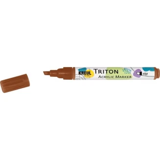 Kreul Triton Ακρυλικός Μαρκαδόρος Πλακέ 1-4mm Καφέ Σκούρο