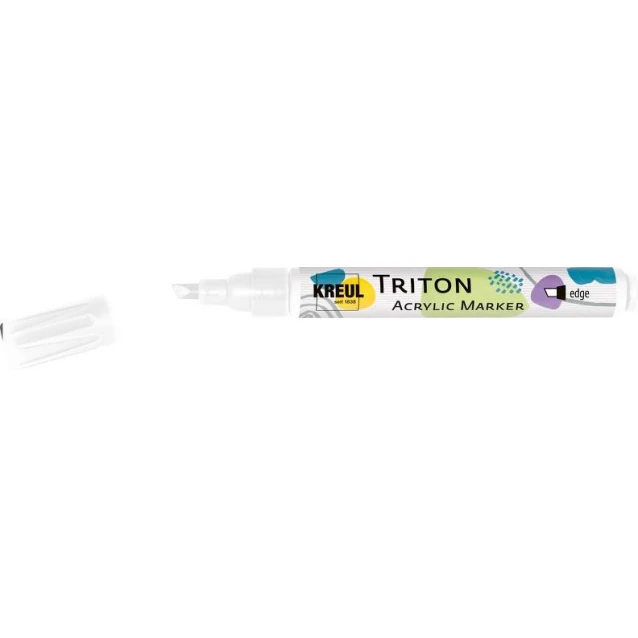 Kreul Triton Ακρυλικός Μαρκαδόρος Πλακέ 1-4mm Λευκό