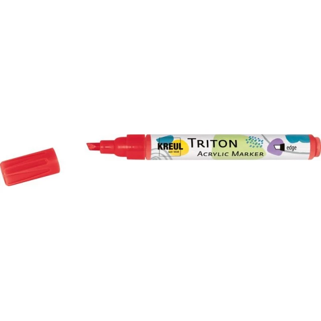 Kreul Triton Ακρυλικός Μαρκαδόρος Πλακέ 1-4mm Κόκκινο
