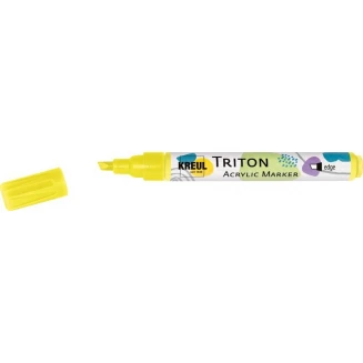 Kreul Triton Ακρυλικός Μαρκαδόρος Πλακέ 1-4mm Φωσφοριζέ Κίτρινο