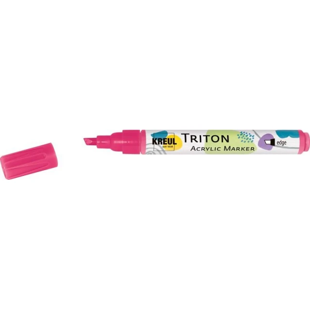 Kreul Triton Ακρυλικός Μαρκαδόρος Πλακέ 1-4mm Φωσφοριζέ Ροζ