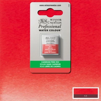 Winsor & Newton Half Pan Ακουαρέλας Professional 901 Cadmium Free Red Series 4