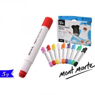 Mont Marte 9 Χρώματα-Κραγιόν Υφάσματος