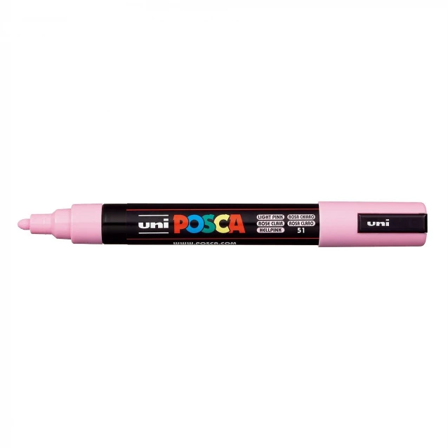 Posca Μαρκαδόρος PC-5M Μεσαίος 1,8-2,5mm Ρόζ Απαλό