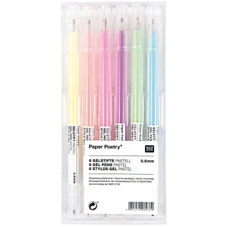 Rico Design 6 Παστέλ Μαρκαδόροι Gel 0,8mm
