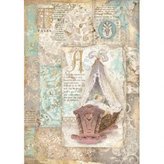 Stamperia Ριζόχαρτο Decoupage A4 (21x29,7cm) Sleeping Beauty Cradle