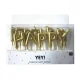 Rico Design Κεριά Γενεθλίων Happy Birthday Χρυσό