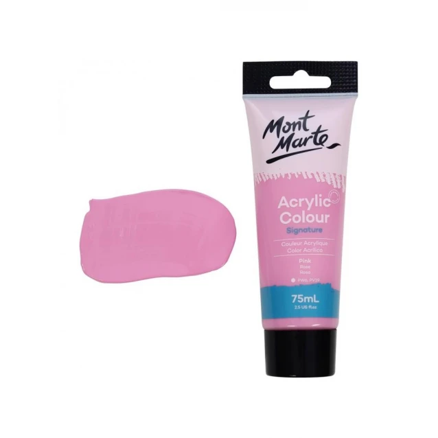 Mont Marte 75ml Studio Acrylic 08 Pink