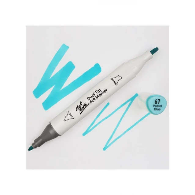 Mont Marte Art Marker Διπλής Μύτης B9 Aqua Marine (67 Pastel Blue)