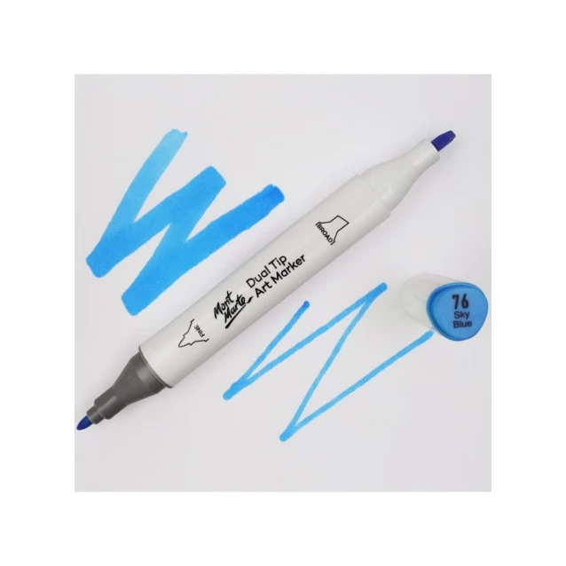 Mont Marte Art Marker Διπλής Μύτης B4 Sky Blue (76 Sky Blue)