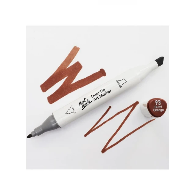 Mont Marte Art Marker Διπλής Μύτης E4 Sienna (93 Burnt Orange)
