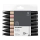 Winsor & Newton 12+1 Μαρκαδόροι Promarker Χρώματα Δέρματος