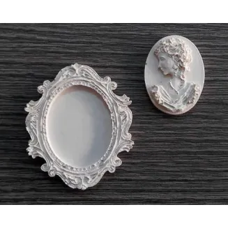 Ελαστικό Διακοσμητικό Κορνίζα με Γυναικείο Προφίλ 3,5x4,5cm No.239