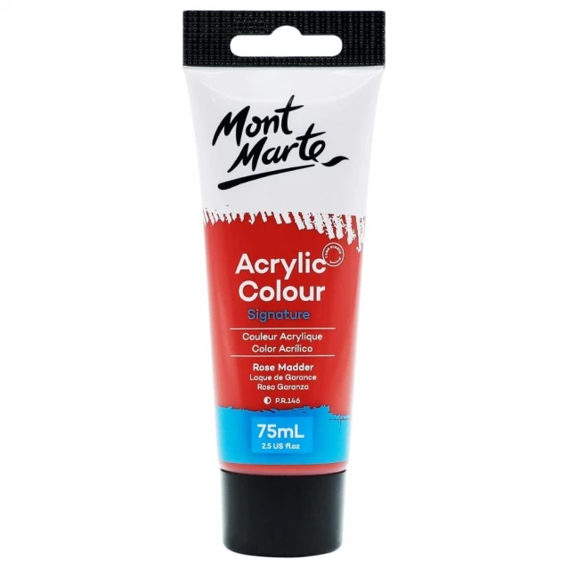 Mont Marte 75ml Studio Acrylic 35 Rose Madder