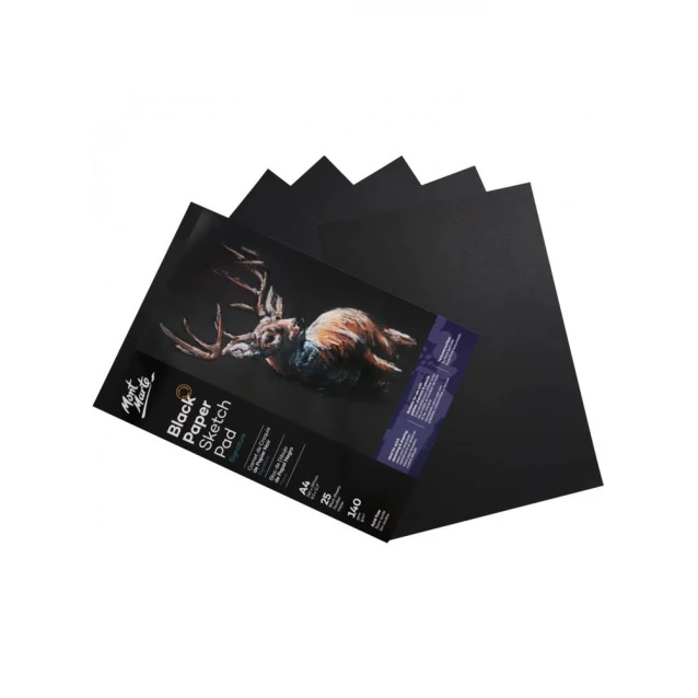 Mont Marte Μπλοκ Σχεδίου με 25 Μαύρα Φύλλα A4 (21x29,7cm) 140gr