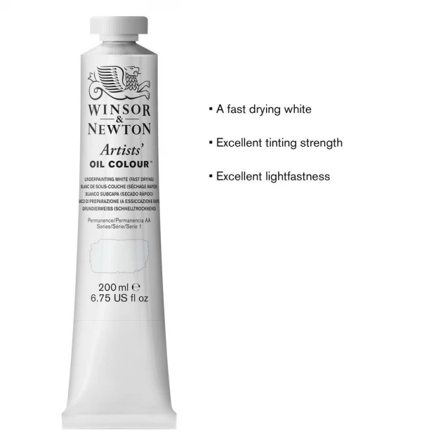 Winsor & Newton 200ml Artists Oil Series 1 Underpainting White