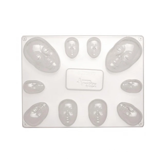 Glorex Σετ 10 Καλούπια Μάσκες 25x40 & 45x75 mm