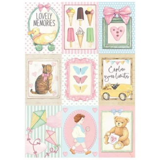 Stamperia Ριζόχαρτο Decoupage A4 (21x29,7cm) DayDream small cards