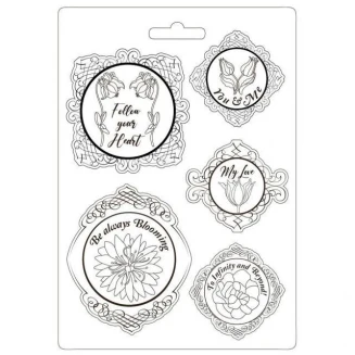 Stamperia Φόρμα Πηλού A4 Romantic Garden House Frame with Flowers