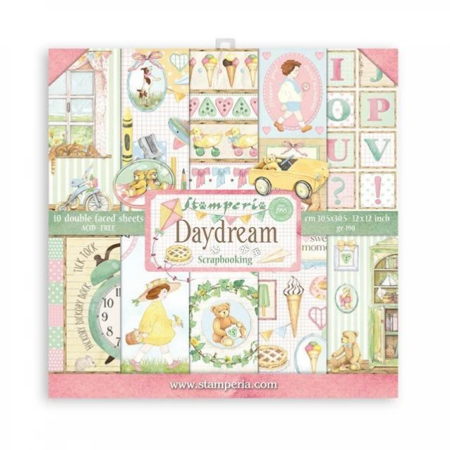 Stamperia 10 Χαρτιά Scrapbooking 30,5x30,5cm Διπλής Όψης DayDream
