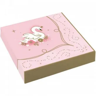 Amscan 16 Χαρτοπετσέτες Φαγητού 33x33cm Princess for a Day