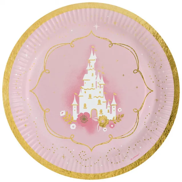 Amscan 8 Πιάτα Φαγητού 23cm Princess for a Day