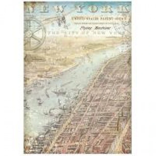 Stamperia Ριζόχαρτο Decoupage A4 (21x29,7cm) Sir Vagabond Aviator New York