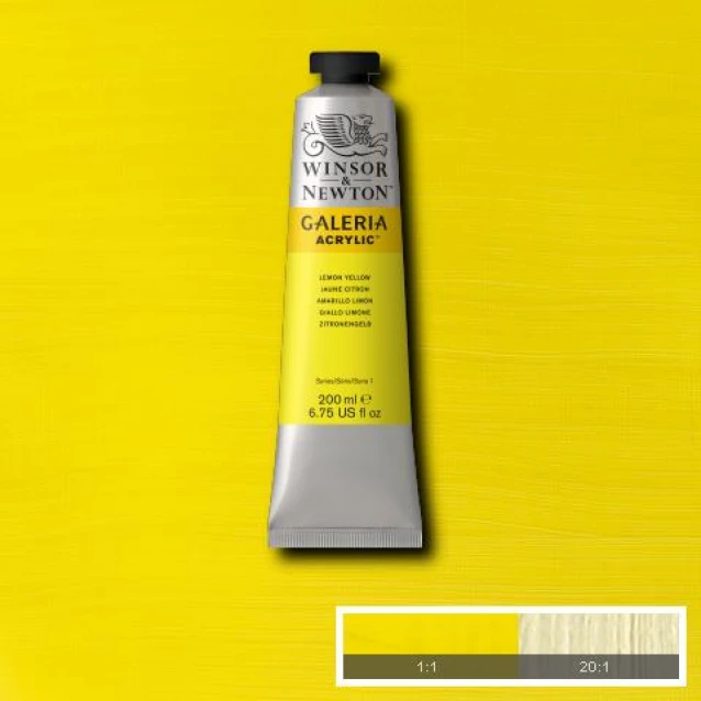 Winsor & Newton 200ml Galeria Acrylic Lemon Yellow