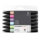 Winsor & Newton 6 Μαρκαδόροι Promarker Brush Pastel Tones