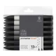 Winsor & Newton 12+1 Μαρκαδόροι Promarker Brush Neutral Tones