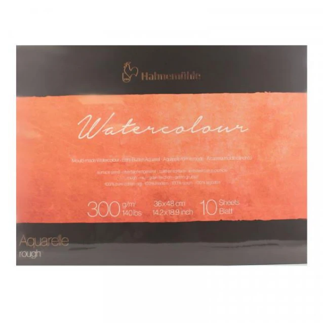Hahnemuhle Μπλοκ Ακουαρέλας Collection Rough Grain (Τραχύ) 300gr 36x48cm 10 φύλλων