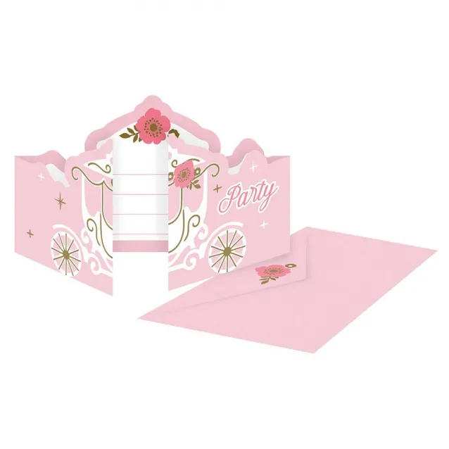 Amscan 8 Προσκλήσεις Princess for a Day