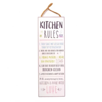 Love Life Πλακέτα Τοίχου 30cm Kitchen Rules