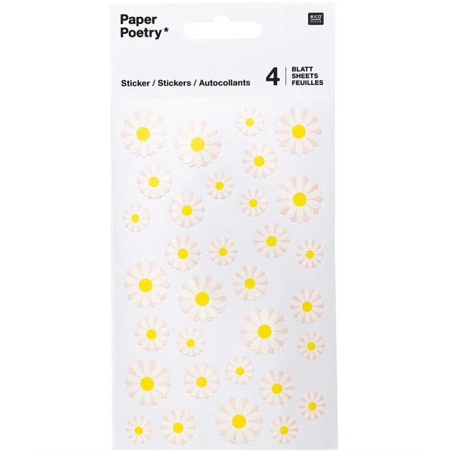 Rico Design Stickers Μαργαρίτες FSC