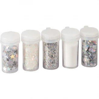 Knorr Prandell Πικοιλία Γκλίτερ 5 σχέδια x 4gr Ασημί