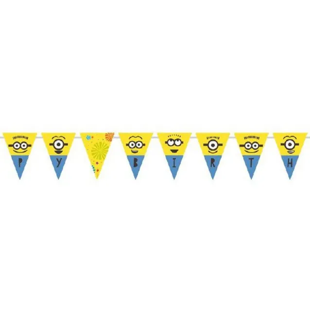 Amscan Γιρλάντα με Σημαιάκια 330cm Minions