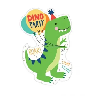 Amscan 8 Προσκλήσεις Dinomite