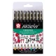 Sakura 9 Χρωματιστά Μαρκαδοράκια Πινέλο Pigma Brush