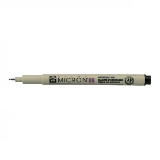 Sakura Pigma Mikron Μαρκαδοράκι Σχεδίου Μαύρο 08 (0.5mm)