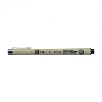 Sakura Pigma Mikron Μαρκαδοράκι Σχεδίου Μαύρο 03 (0.35mm)