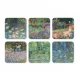 6 Σουβέρ 10,5x10,5x0,4cm Monet 