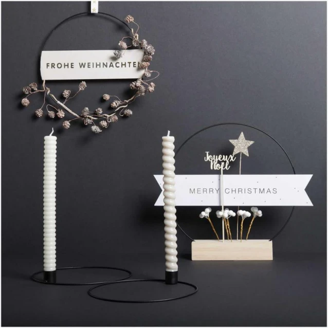 Rico Design Διακοσμητικό Picker Φαγητού 27cm Αστέρι Χρυσό Γκλίτερ