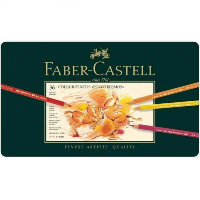 Faber Castell 36 Ξυλομπογιές Polychromos σε Μεταλλική Κασετίνα