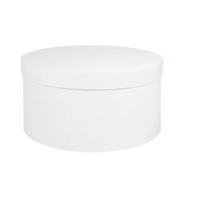Χάρτινο Κουτί Στρογγυλό Φ35x18cm Λευκό